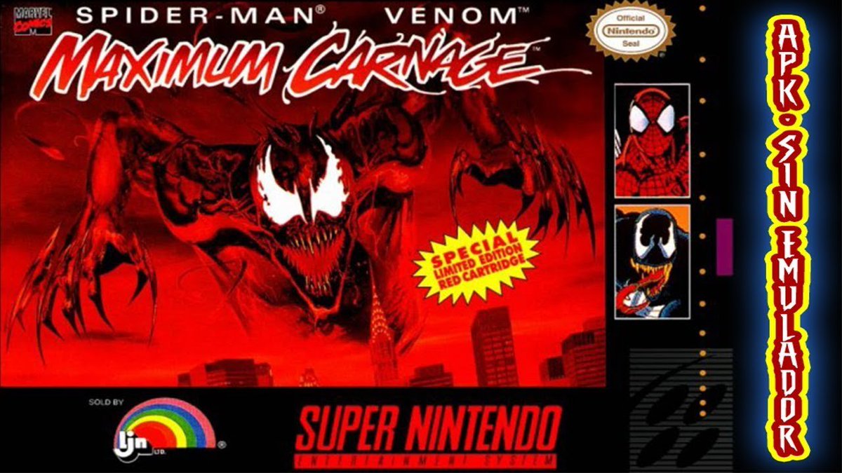 jutiluminati's tweet photo. ¡Con la salida del nuevo trailer de "Venom: Let there be Carnage" estoy viendo el nuevo #RetroWeekendConPTB de los chicos de @PT_Button!
Spiderman & Venom: Maximum Carnage https://t.co/CuKRweoxL8