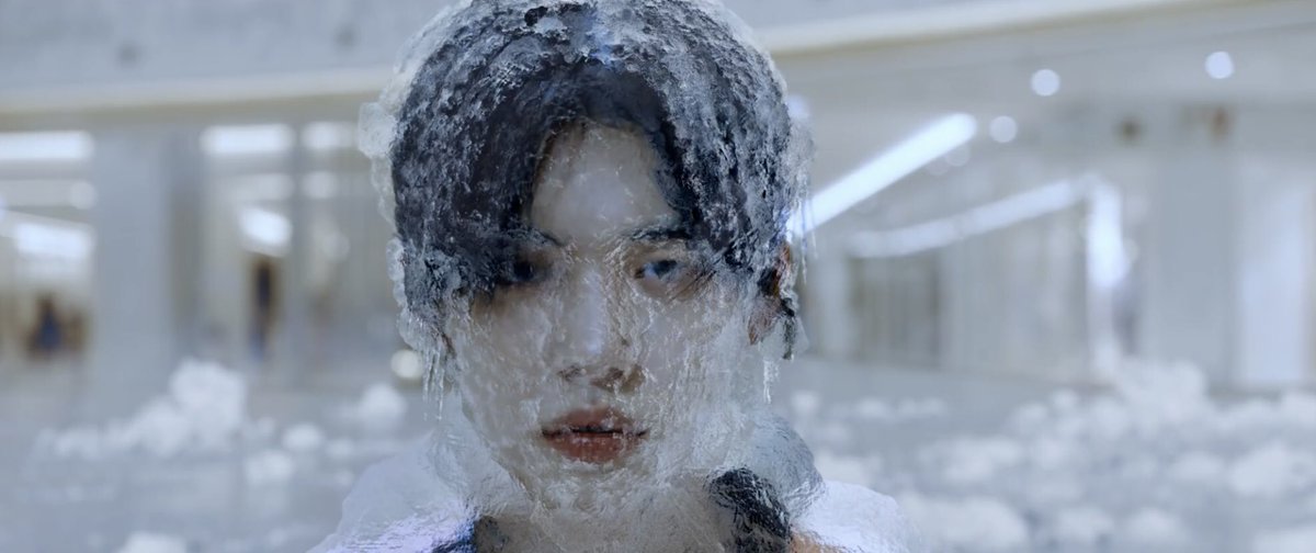 in the end we see everyone in a frozen state. but we see a bright light coming from yeonjun’s eyes so what i’m guessing is he successfully went back in time right before he got frozen