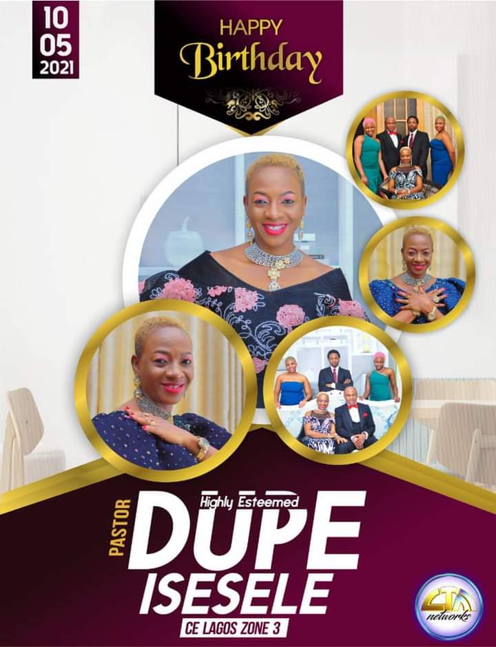 Loveworldtv's tweet photo. CELEBRATING THE ESTEEMED ZONAL DIRECTOR
CE- LAGOS ZONE 3 🥳🥳🥳🥳
Happy glorious birthday esteemed pastor Dupe Isesele ❤️
Thank you ma for your exemplary followership of our dear man of God pastor Chris. We love you so dearly ❤️
#CELZ3
#PastorChris
#IStandWithPastorChris https://t.co/Ln5RLoF08m