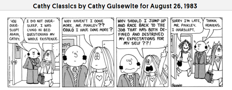 some good early Cathy strips 😌 ack!!! 😌 