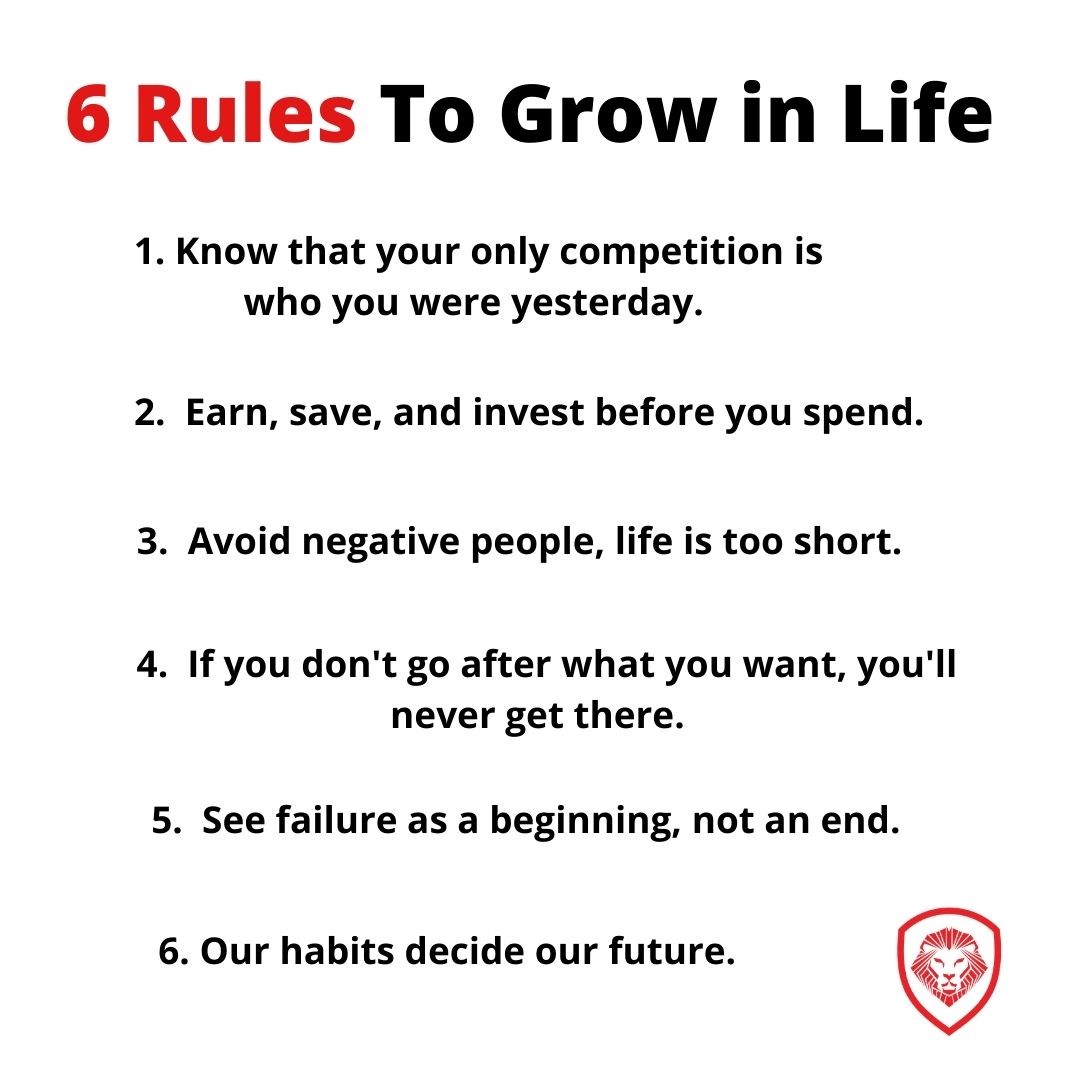 Have you applied these rules to your life?