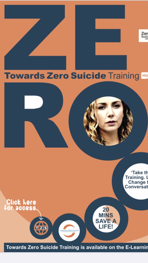 Health & Social Care Staff across Trusts in NI can now access Suicide Prevention Training on the HSC eLearning portal. In partnership with the Zero Suicide Alliance 20 mins could save a life! @Zer0Suicide @NHSCTStaff @BelfastTrust @SouthernHSCT @setrust @WesternHSCTrust Plz share