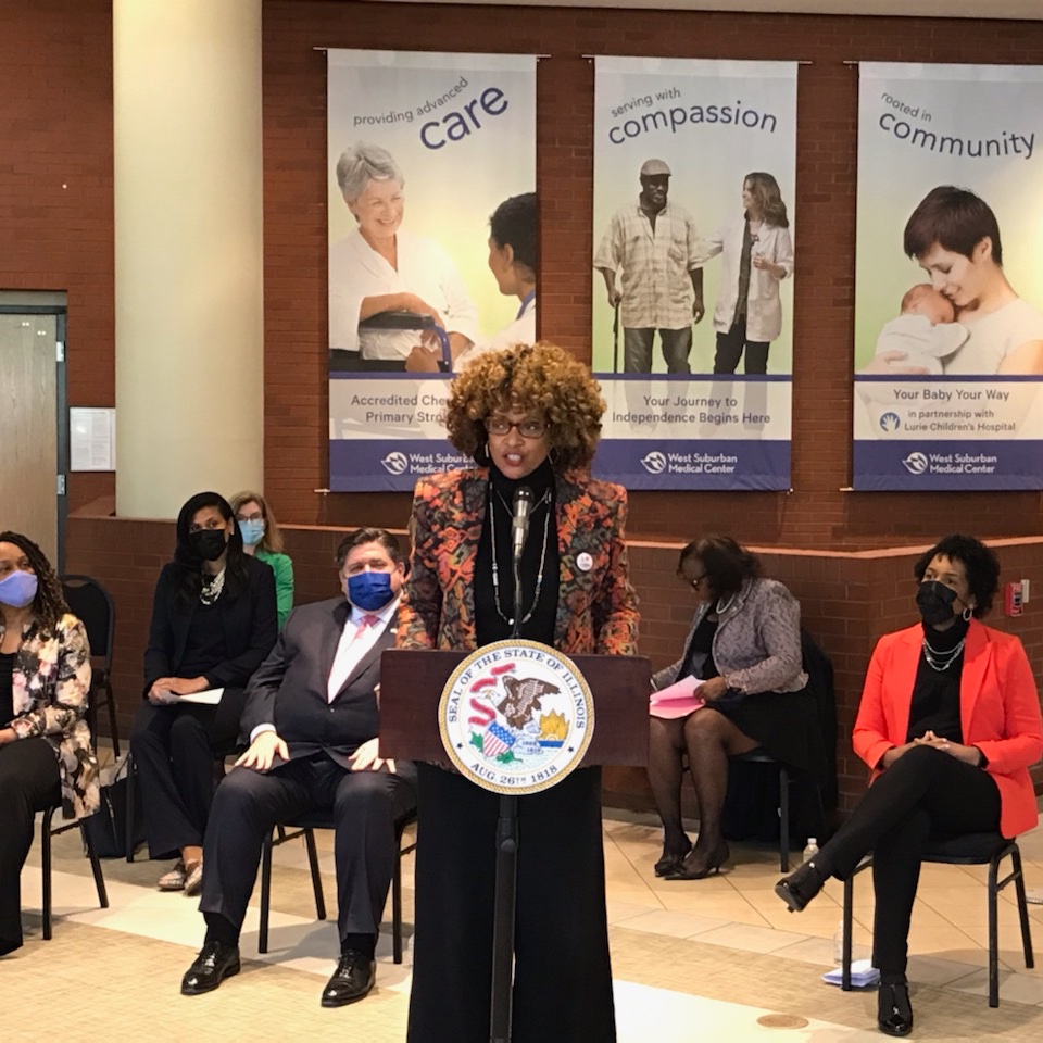 LtGovStratton's tweet photo. I want to recognize the sponsors ⤵️ of the Health Care and Human Services Reform Act for being our #HealthEquity Champions.
Thank you 🙌🏾, Leader @SenMattieHunter and @replilly78, for all your hard work! https://t.co/SZK8SNK9Rd