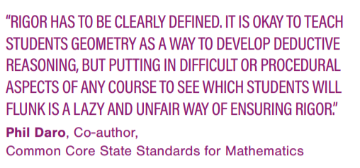 JUST_Equations's tweet photo. As #CommonCore state standards note "rigor refers to deep, authentic command of mathematical concepts, not making #math harder.” In #SolvingforEquity our interviewees had a lot to say about how to define rigor. Read more in our report https://t.co/5BoJP2R5Hk https://t.co/iBM5weFrPc