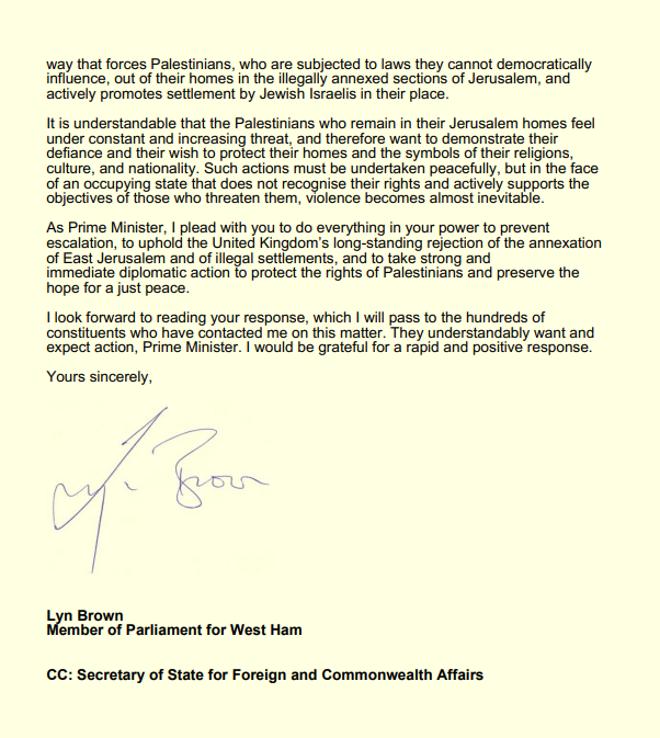 I’ve been horrified by what I’ve seen happening in East Jerusalem and around the Al-Aqsa Mosque in recent days.  

Here is my letter to the Prime Minister calling for an appropriate and rapid diplomatic response from the UK.