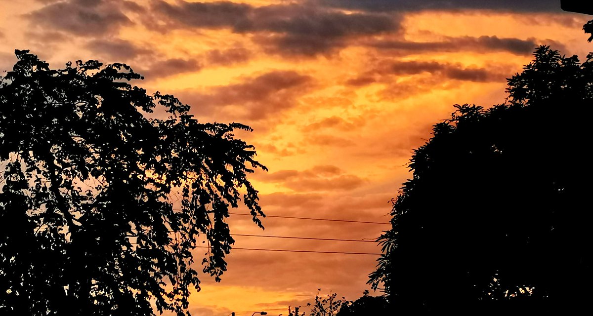 Tremendo atardecer an mi tierrita.