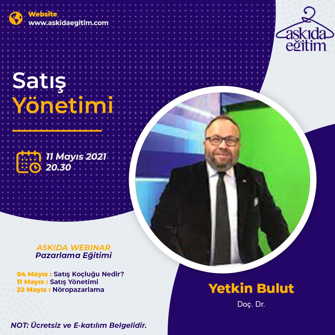 askidaegitim's tweet photo. Yetkin Bulut ile birlikte gerçekleştireceğimiz Satış Yönetimi" webinarımızda sizleri de aramızda görmek isteriz. 

https://t.co/7Gc1s70DIT

#askida #askidaegitim #webinar #Webinars #satış #yönetim https://t.co/4beIPAsfBn