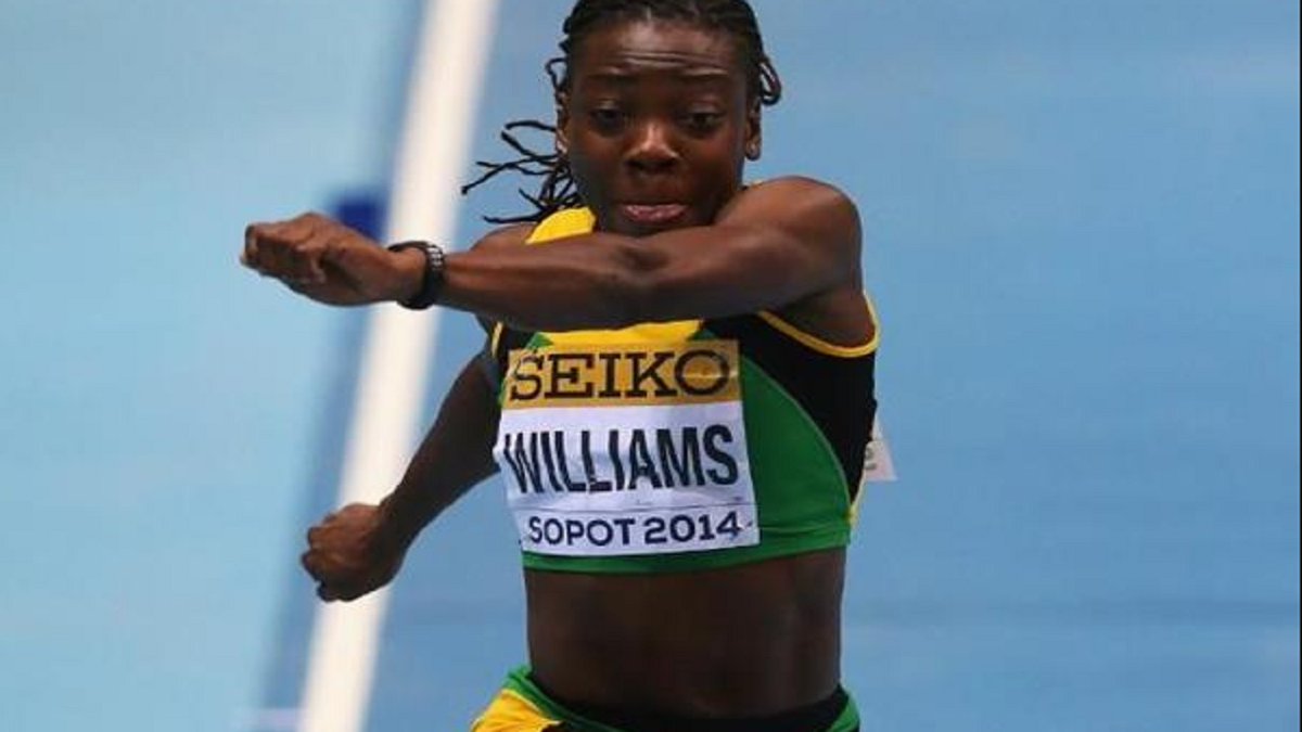 Kimberly Williams leaps to victory at Golden Games; Briana 3rd in 100m