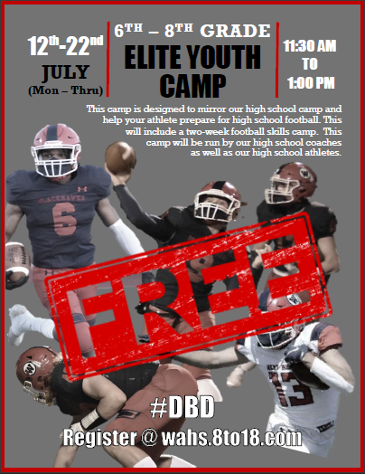 Sign up for the FREE Elite Youth Football Camp! #DBD