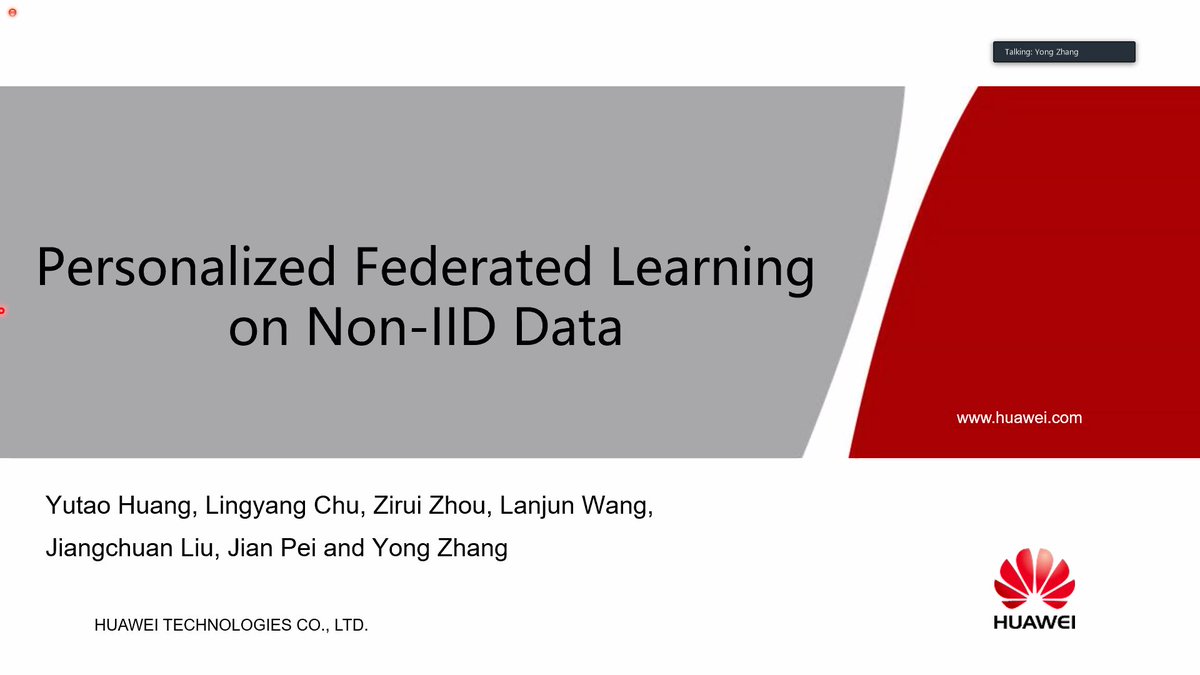 IcpsTc's tweet photo. Our third distinguished talk by Dr. Yong Zhang from Huawei technologies, Canada https://t.co/JT4JWIq440