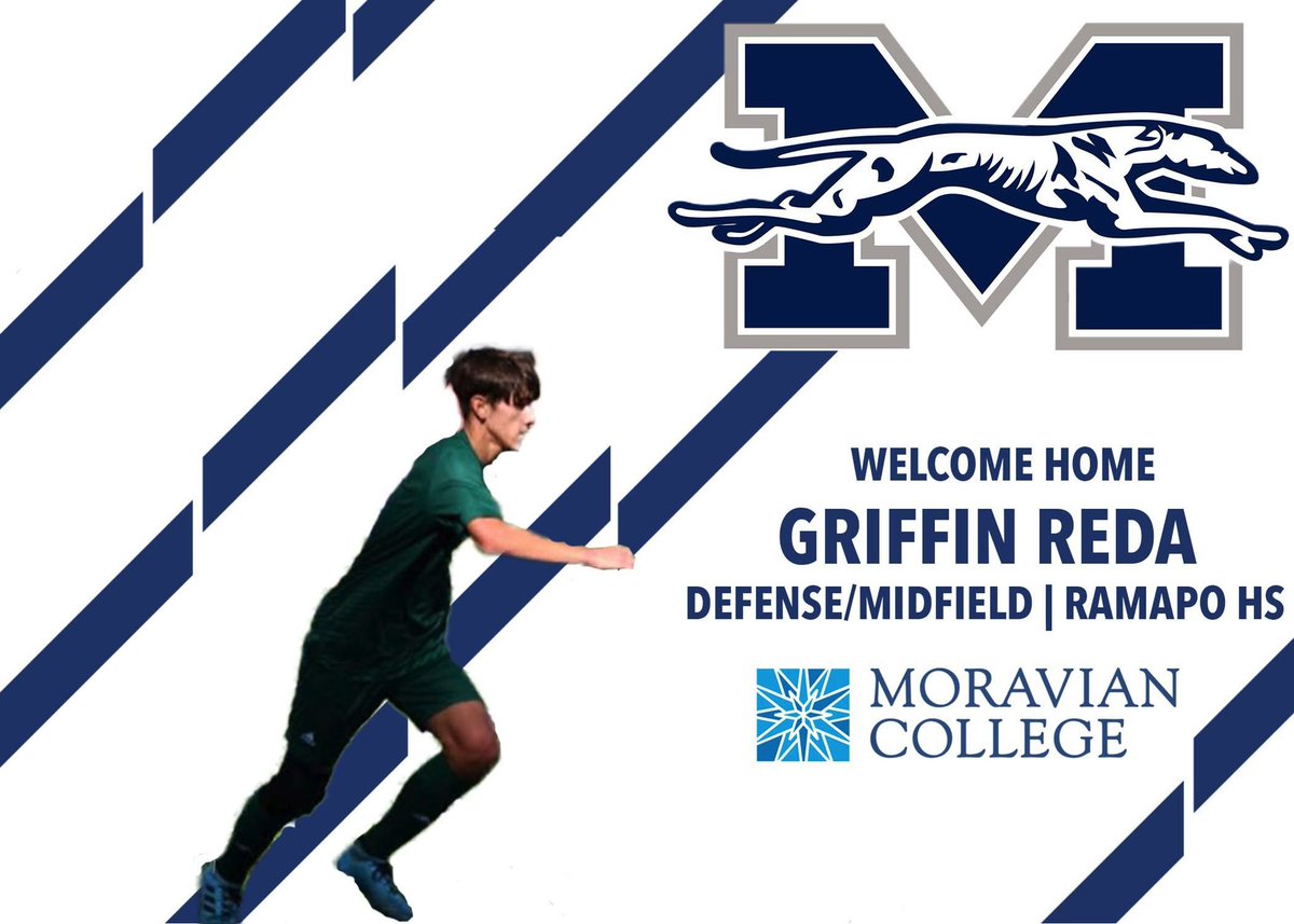 COMMITTED ✍🏼 For our seventh signing we welcome Griffin Reda. A Defensive Midfielder from Ramapo Highschool! We are extremely excited for you to join the pack!🐾 #moravianbound #classof2025 #signed #moraviancollege #houndem #rollhounds
