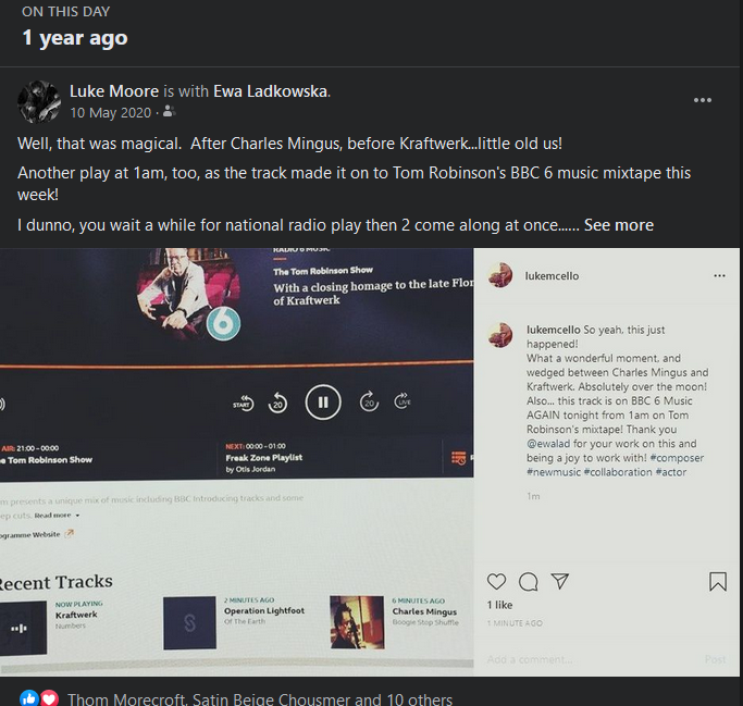 Thanks so much Tom, Steve, the FOTN moderators &amp; wonderful folks that voted!

Thrilled that my solo track Sojourn is one of this week's Fresh Faves &amp; great timing - a year to the day since an <a href="/OpLightfoot/">Operation Lightfoot</a>   tune made it to the mixtape &amp; got aired!

So, Happy Fresh on the Net Day!