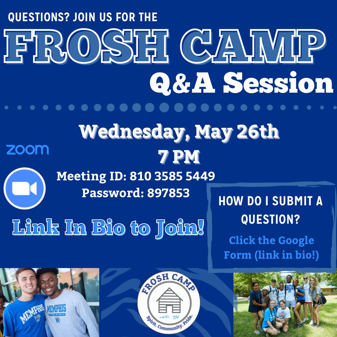 UofMemphis Frosh Camp tweet media