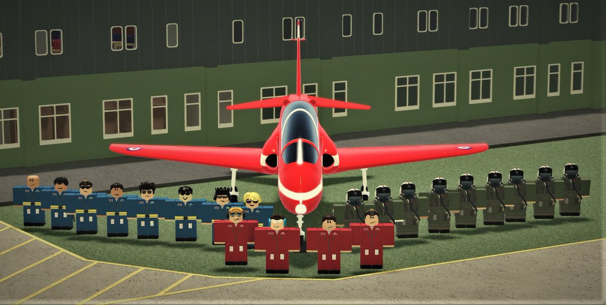 Virtual Roblox Red Arrows tweet media