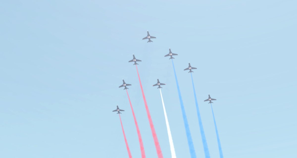 Virtual Roblox Red Arrows tweet media