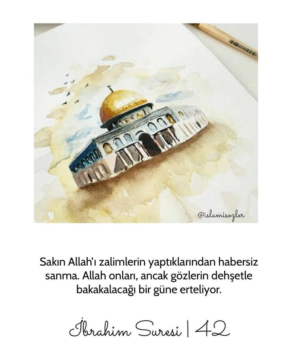 Bir zulmü engelleyemiyorsanız en azından onu herkese duyurun "Hz.Ali" #MescidiAksa