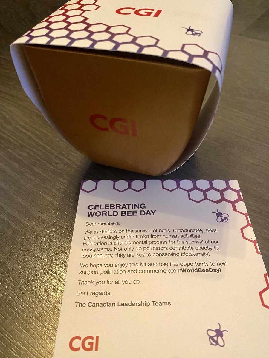 annejoyce's tweet photo. yay - my bee kit arrived! thanks, @CGI_Canada1!
#WeAreCGI #savethebees #beesrule #environment #sustainability https://t.co/BvRwEmICLu
