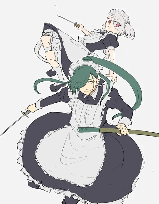 メイドの日だった落書き 
