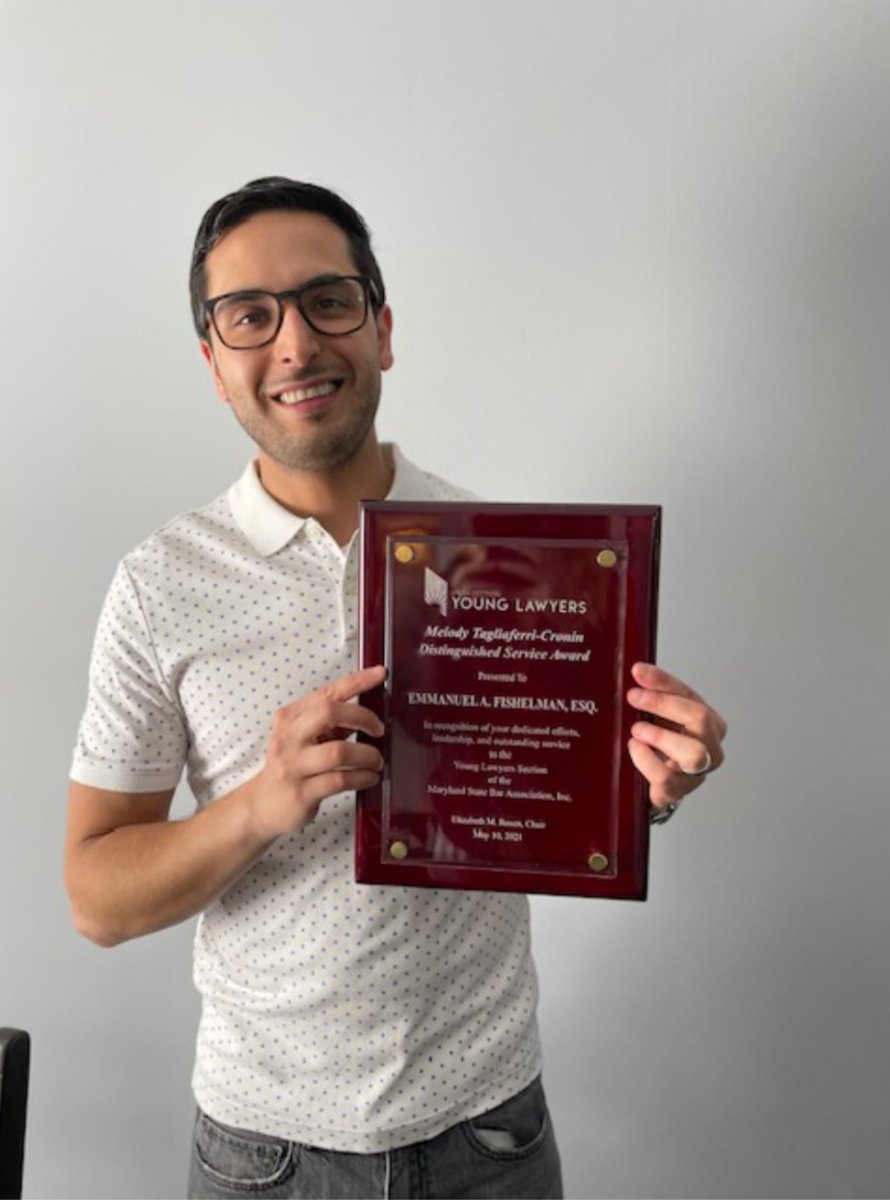 The Melody Cronin-Tagliaferri Distinguished Service Award Recipient is given to a young lawyer in recognition for dedicated efforts, leadership and outstanding service to the section.

The recipient for this year is Manny Fishelman. Congratulations, Manny!