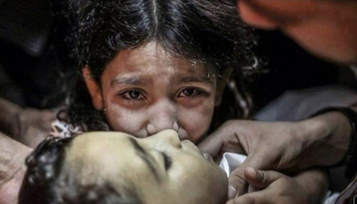 Çocuklar uyurken susulur, ölünce değil. #Kudusİslamındır