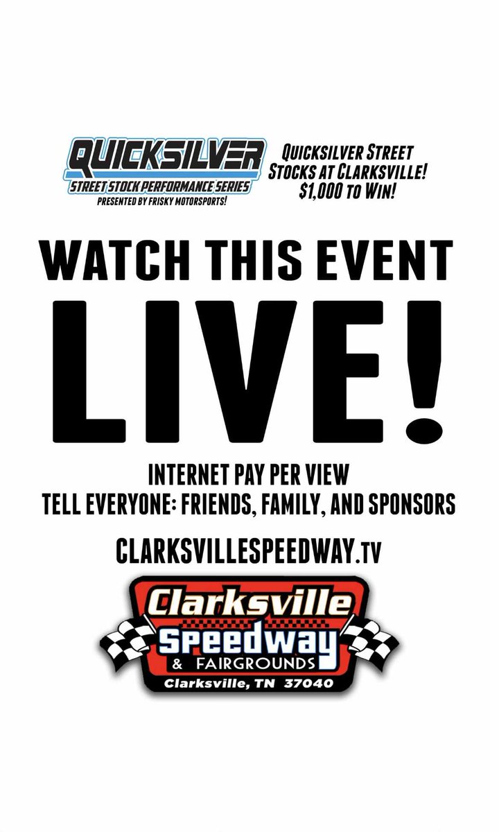 This weekend watch live.