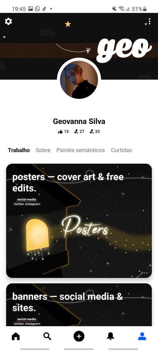 enfim a era nova do portfólio! 🖤🌙

ᅟᅟ― be.net/starsvope 

mantendo o padrão preto e dourado que amo, mostrando também a metade astronômica do Ílios, trouxe capas que são onde tiro boa parte das ideias ao editar: universo e principalmente, estrelas.

o que acharam? 🥺