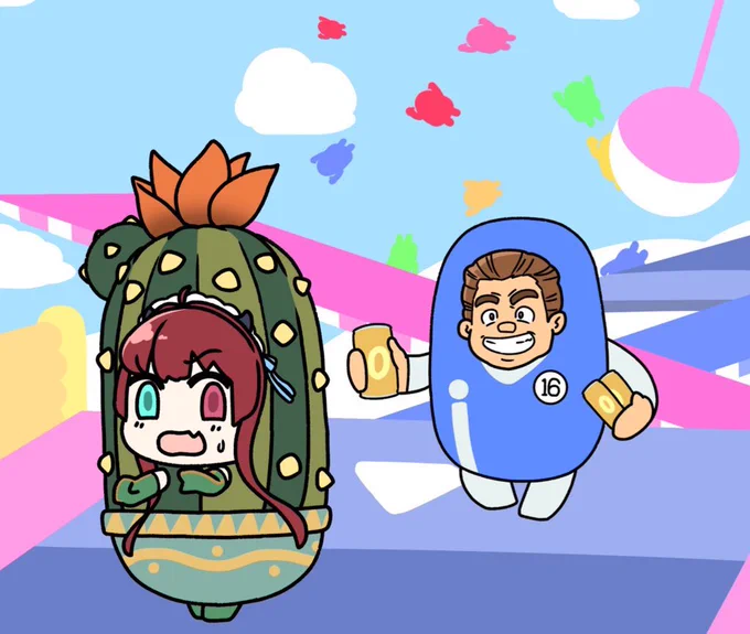 ロアちゃんそろそろ働くマシーンとなってきます
今日は火曜日
ロアちゃんはどんなことして過ごすかな?
いい日であることを願ってるよ
あとお洗濯したら干そう!

ロアちゃんがフォールガイズしてた時に描いたやつ
 #ロアちゃんへ 
