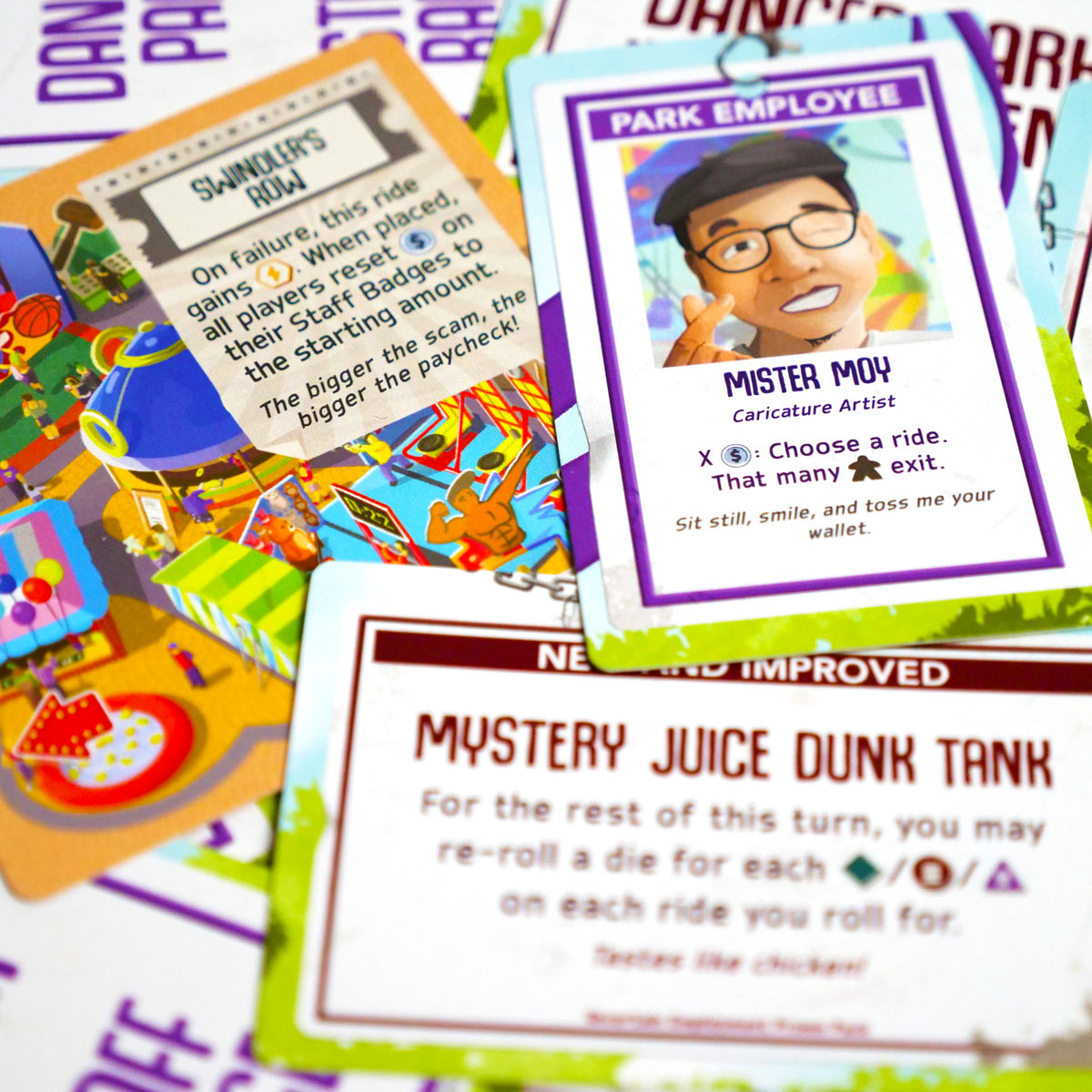 The Uncertain Employment Promo Pack for Danger Park adds a new ride, more improvements, and a whole new mechanic to the game: park employees! 
Download it FREE at storymachinegames.com/danger-park, where you can also purchase #DangerPark for 50% off in our closing sale, ending May 15.