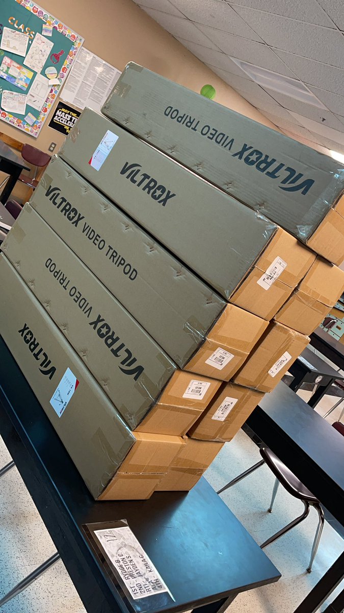 Boat load of tripods for the program.
I think next year will be our best year yet!