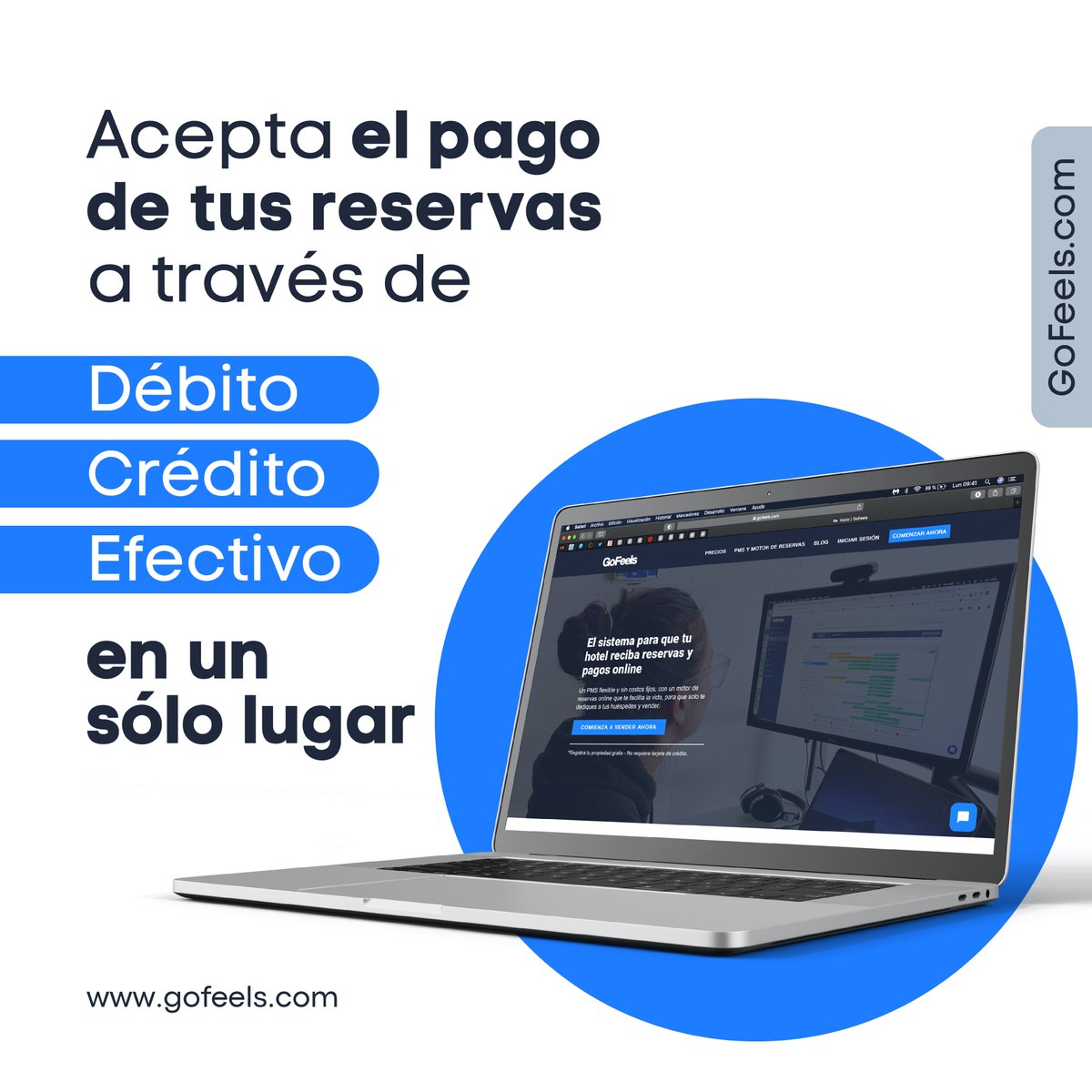GoFeels's tweet photo. Desde hoy ya puedes comenzar a re-activar tu alojamiento con GoFeels. Acepta reservas y pagos a través de internet con tarjetas de crédito y débito. 😃

Somos la herramienta ideal para reactivar tu negocio hotelero. 😉

https://t.co/mD6OpbBWLh https://t.co/pehiv5Mk6U