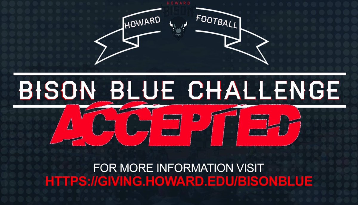 Giving to the Bison Blue Fund today can create a wave of momentum that can impact the future of Howard Football. 

That gift can keep the momentum building and provide future #Bison with the best possible resources to succeed. 

🗣#HU #STMD
giving.howard.edu/bisonblue