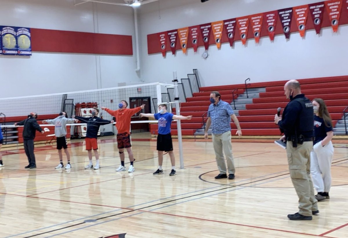 Today EHS had the opportunity to listen to the Earlham Police Department discuss the consequences of drinking and driving. #alcoholawareness