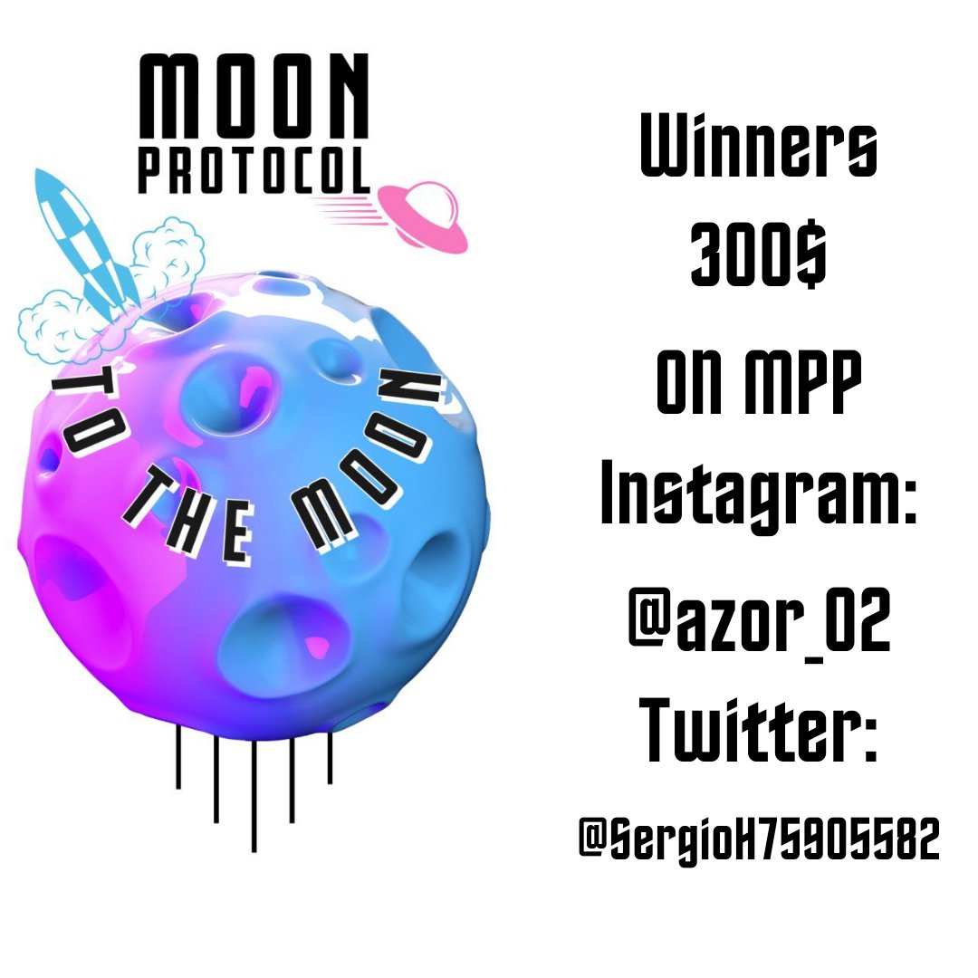 moon_mpp's tweet photo. Hi guys!

Here are the winners for the last big airdrop 300$!

Sorry for the inactivity but we have some good news!

#MPP #moonprotocol #cryptocurrency #crypto https://t.co/8TkHncYcVY