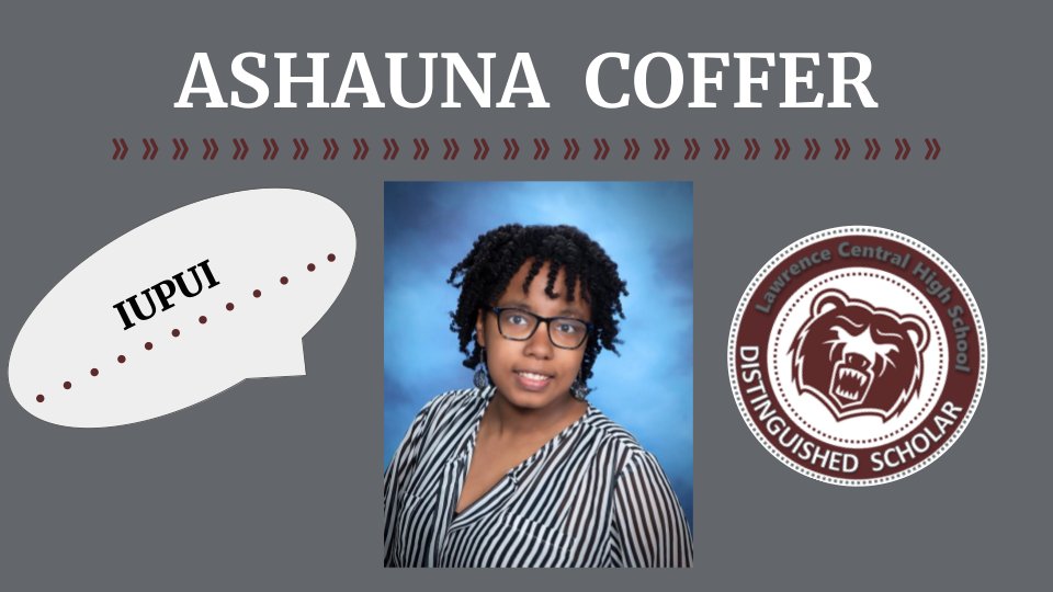 LC continues #CelebratingSeniors this week by highlighting our Distinguished Scholars!  This recognition is only granted to 10% of the graduating class, making this one of the most prestigious recognitions a graduate can have at commencement. 
<a href="/LCHSBears/">Lawrence Central</a> <a href="/ltgoodnews/">LT Schools</a>