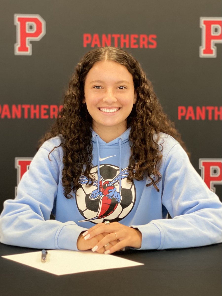 POLYTECHPanther's tweet photo. Congratulations to senior Cecilia Rivera who signed with Delaware State University to play soccer and study Early Childhood Education!  #Pantherpride https://t.co/ZKGttJeT4Y
