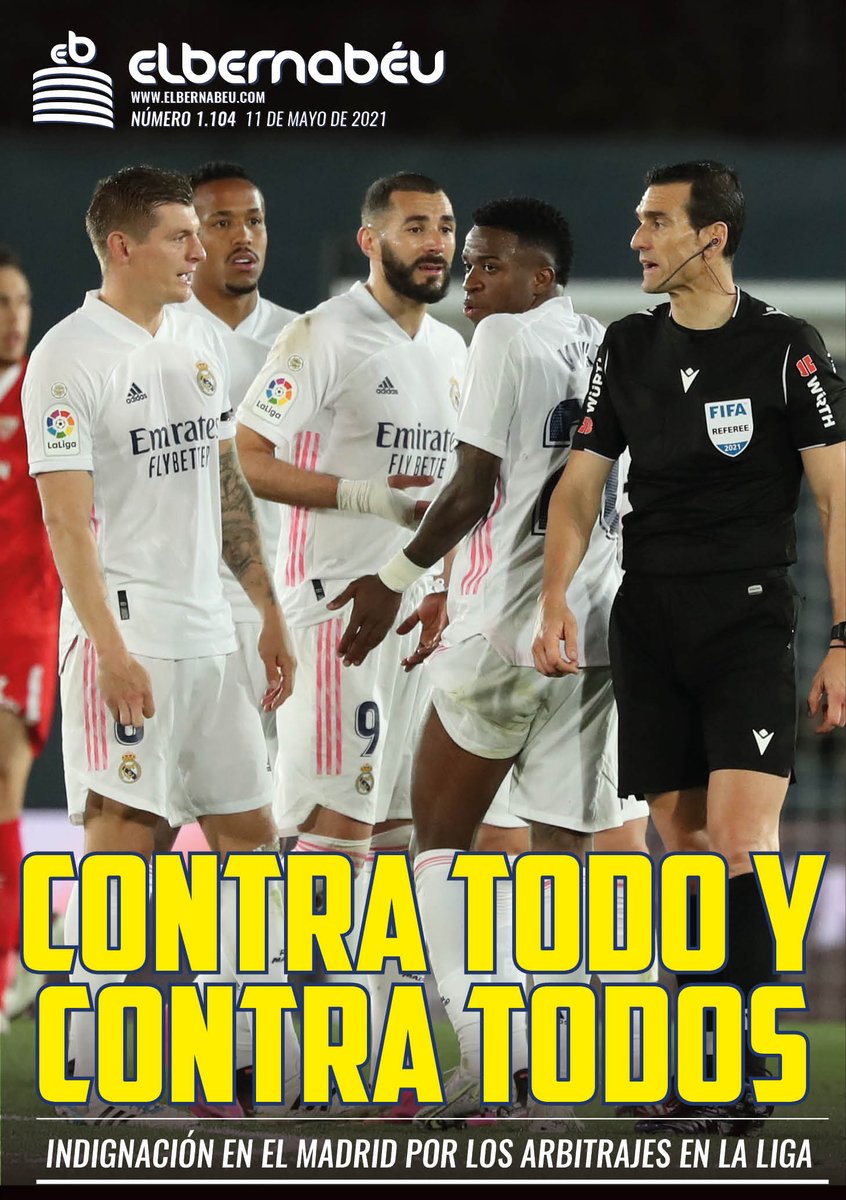 elbernabeucom's tweet photo. 💪🏻 PORTADA EL BERNABÉU 11/05/2021
Contra todo y contra todos https://t.co/NKxDhxzL7x