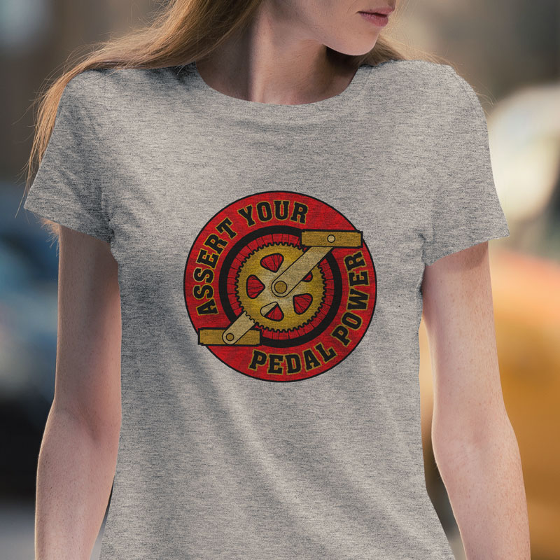 PinkeyeGraphics's tweet photo. Recycling our cycling revolution designs into tee shirts to sell in our nascent @Teemillstore shop. #OnYerBike #CyclingRevolution #RingTheChanges https://t.co/9XCxSuXbZd