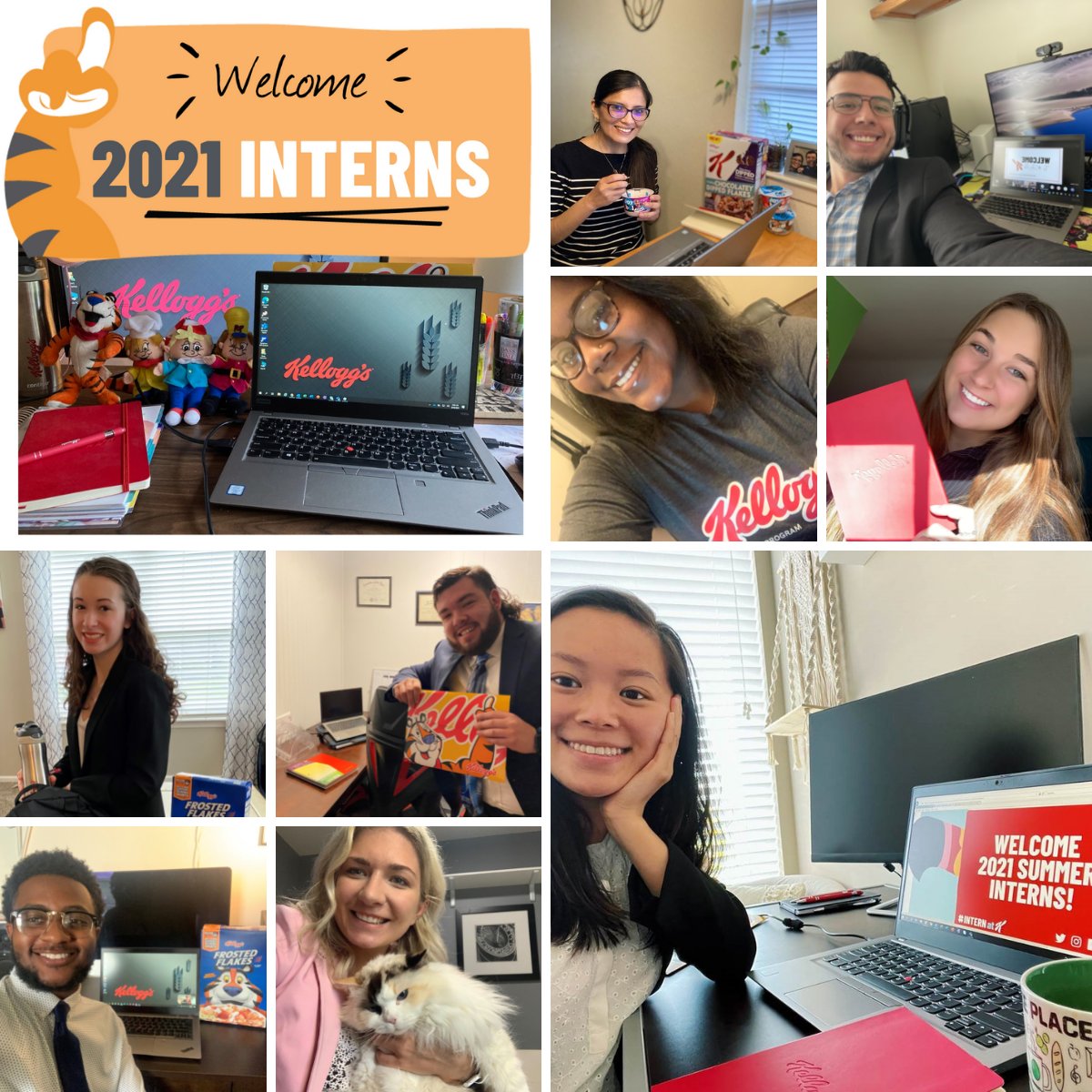 KellanovaJobs's tweet photo. It's the first day of #InternAtK 2021! We are excited to see our summer interns' talents, innovations, and creativity. Welcome to #LifeAtK, everyone! https://t.co/KJxRJA75qS