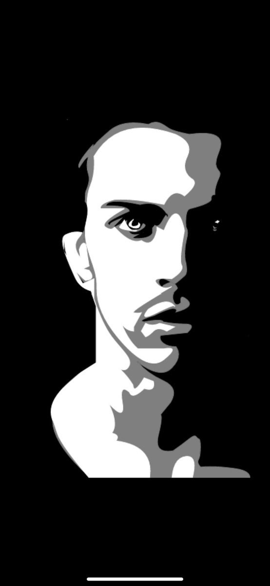 mrsrasart's tweet photo. AHS computer graphic student  work. Students explored value and created high contrast portraits using #gravitdesigner https://t.co/F7eqRcFAmn