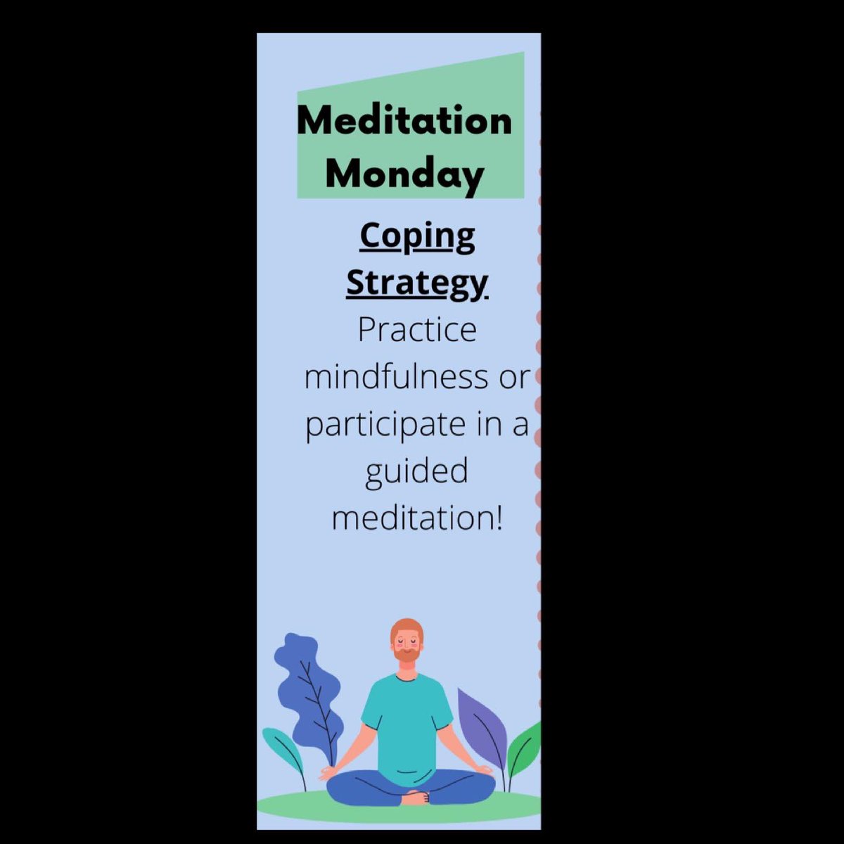 In honor of California Student Mental Heath Week, we would like to encourage everyone to take time to focus on self-care. Slide to the next picture to view today’s coping strategy.
