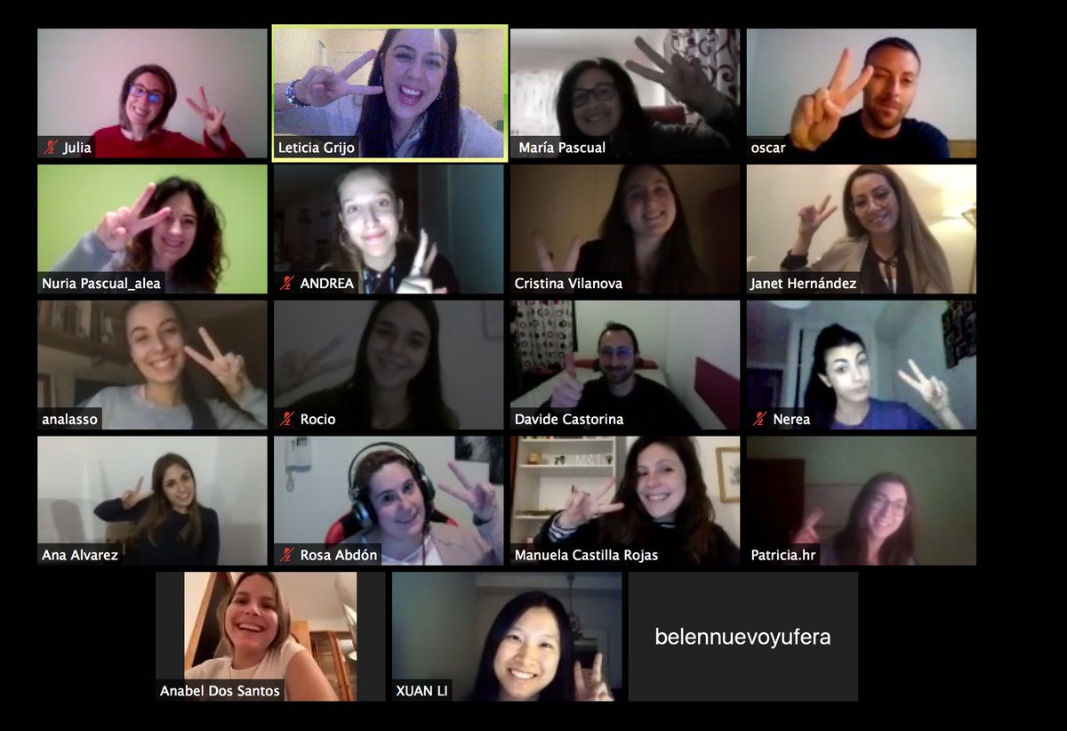 Letigrijo's tweet photo. ¡Como me gusta cerrar los cursos con Alumnos TAN TOP y con tanto buen rollo! :) ¡Gracias por todo equipo! ¡Ahora a volar y a por esos planes de marketing! #CursodeCommunityManager @aulaCM https://t.co/m2PcNcY2Wc