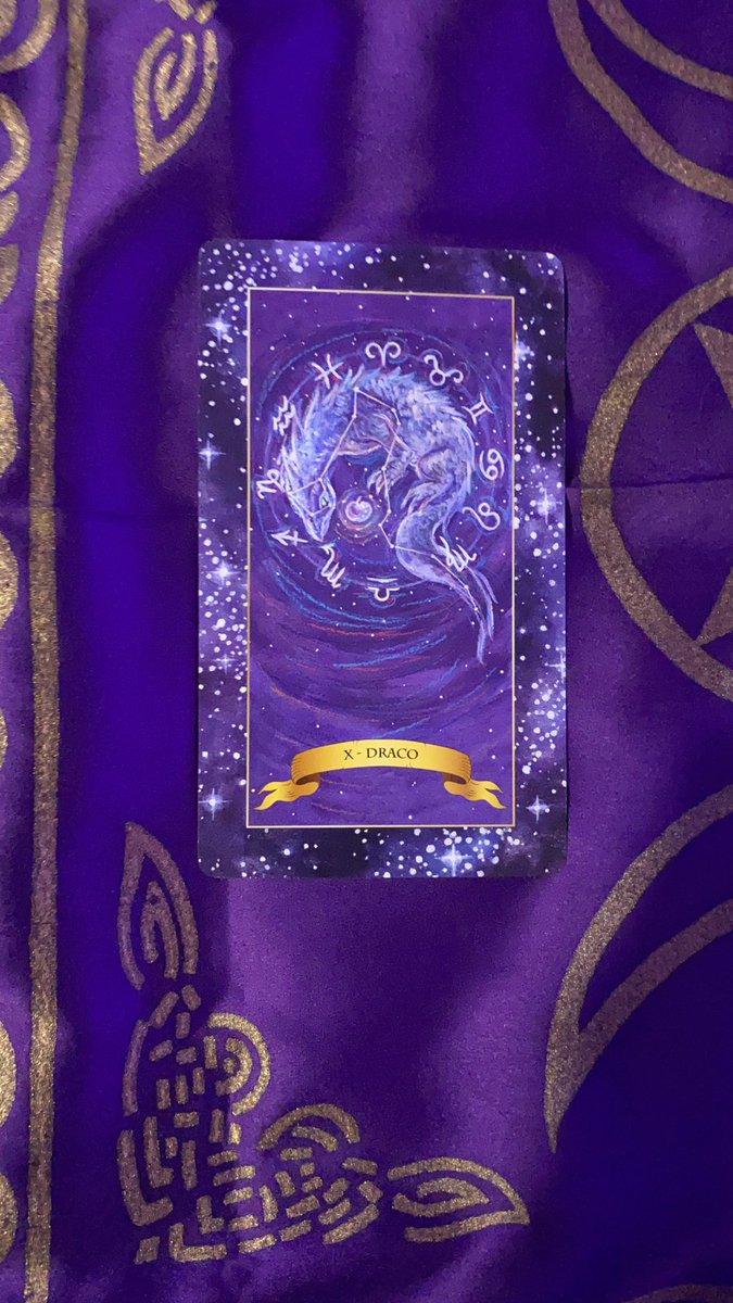 Leo (sun, moon, rising, dominant):Wow spirit is really loud today. But for you, Leo, I have some wonderful news!! For you guys, I pulled The Wheel Of Fortune (Major Arcana # 10) which is represented with the Draco constellation in this deck! This is always one of my favorite