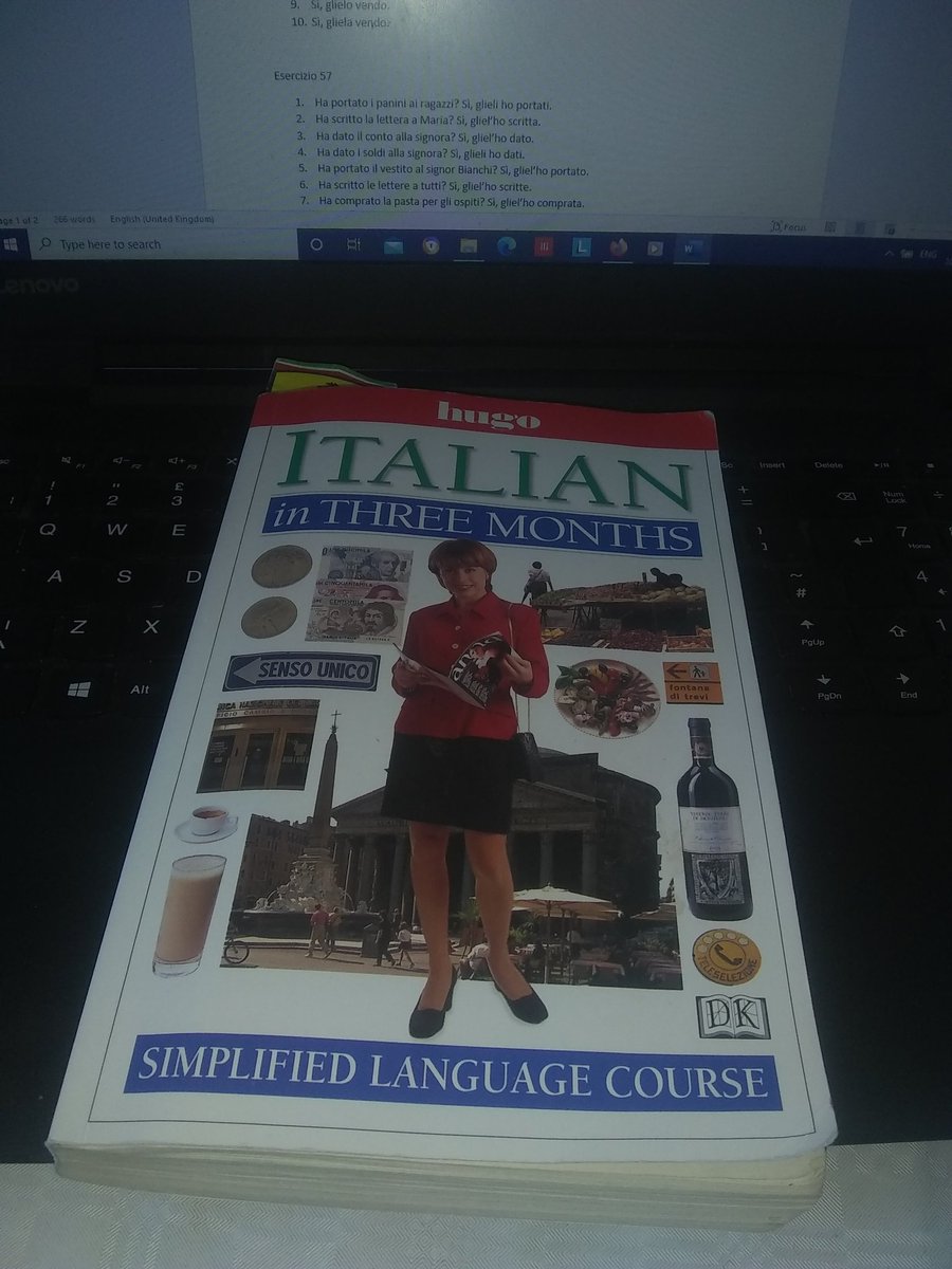 AnneApr's tweet image. Great Italian lesson today! Direct object pronouns, double pronouns, changing money and ordinal numbers. #italiano