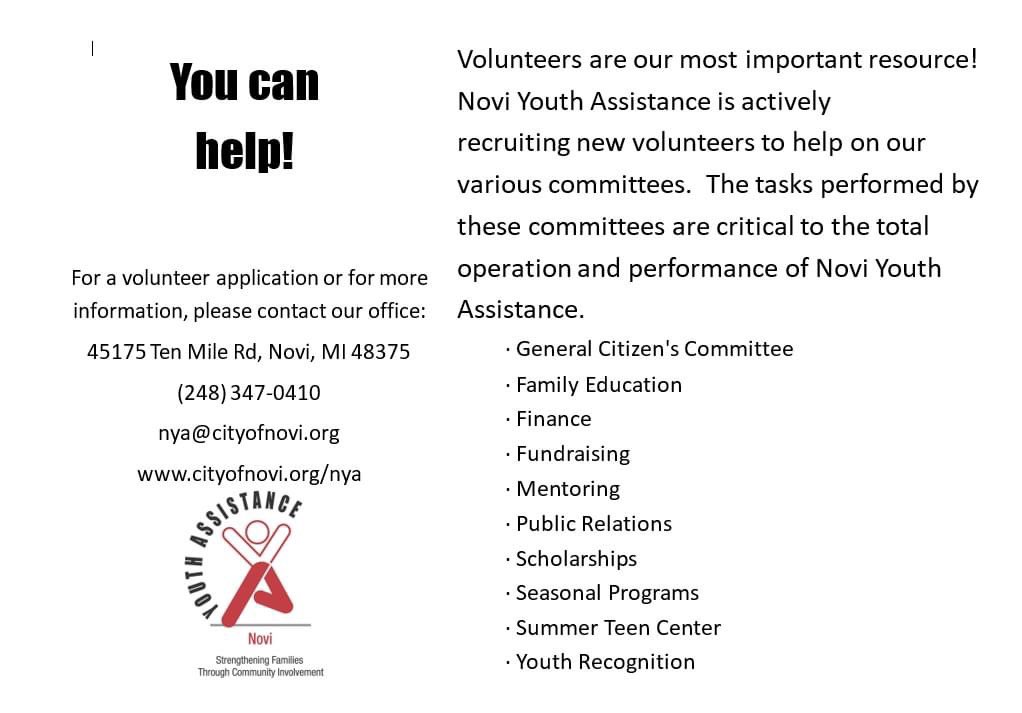Novi Youth Assistance (@noviyouth) on Twitter photo 