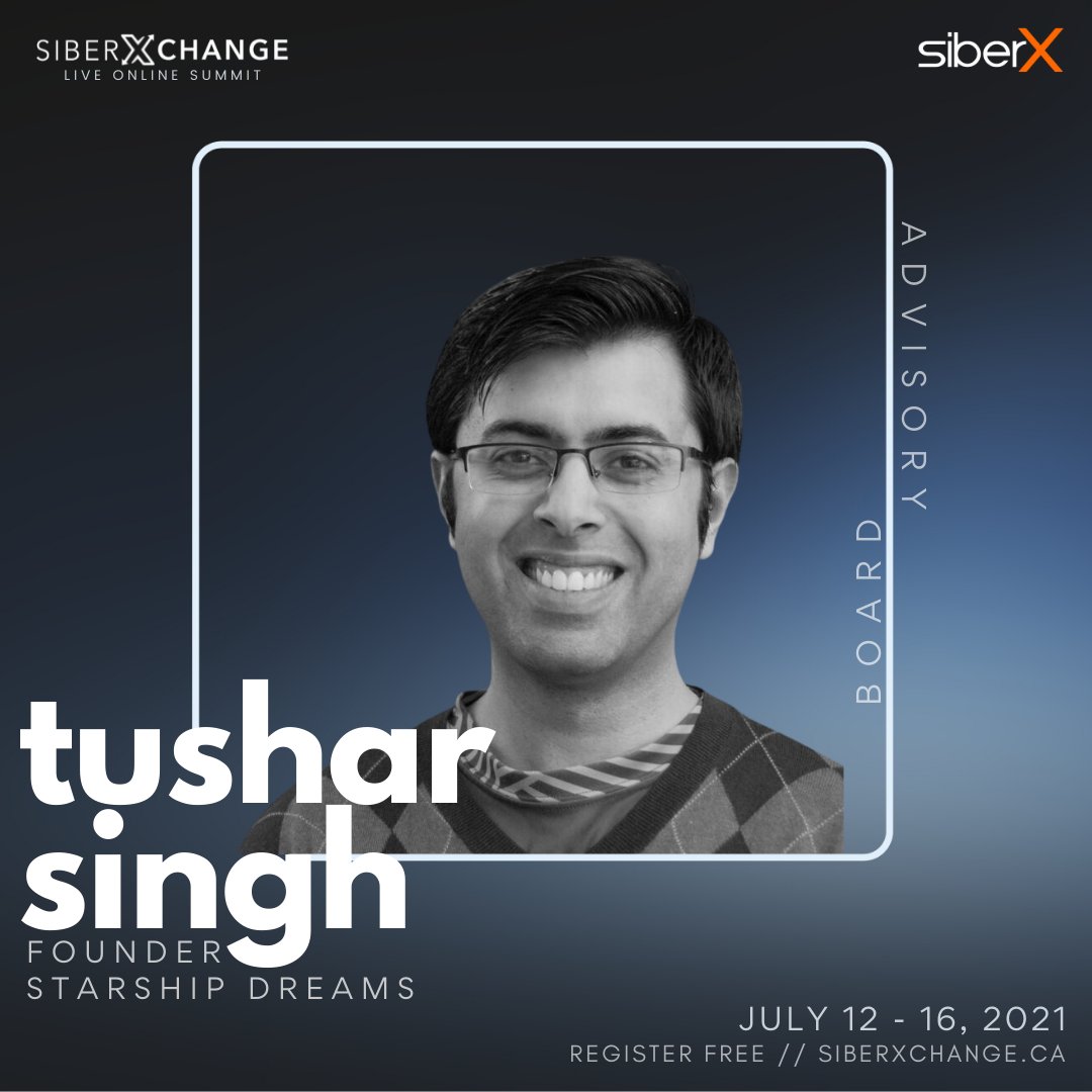 siberxorg's tweet image. We’re excited to welcome Tushar Singh @tusharsingh, Founder of @MinuteSchool and Starship Dreams, to the advisory board for siberXchange 3.0, The Challenge Statement Edition!

Register at siberxchange.ca for #free!

#WeAreCyber #siberXchange #online #event #cybersecurity