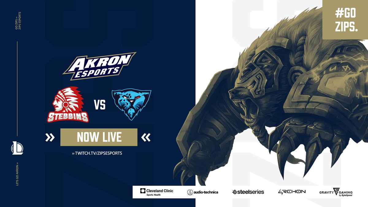 Akron Esports (@zipsesports) on Twitter photo We are excited to be hosting an 8 team High School League of Legends tournament with some of the best teams in Ohio! Today we are kicking off our first round of matches with <a href="/EsportsHilliard/">Hilliard Esports</a> up against Stebbins! Match starts at 4:00PM EST!
📺twitch.tv/zipsesports We are excited to be hosting an 8 team High School League of Legends tournament with some of the best teams in Ohio! Today we are kicking off our first round of matches with <a href="/EsportsHilliard/">Hilliard Esports</a> up against Stebbins! Match starts at 4:00PM EST!
📺twitch.tv/zipsesports