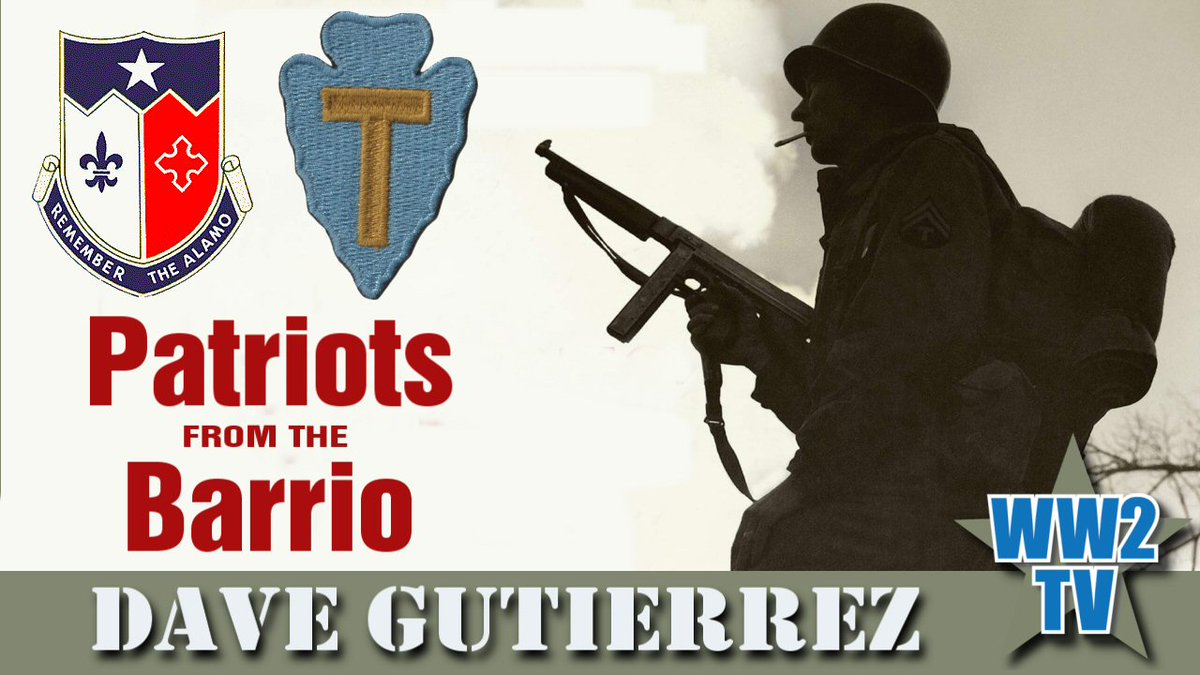 authorgutierrez's tweet photo. I will be LIVE tomorrow 2pm est on the popular Youtube podast @WW2TV We will be discussing my book Patriots from the Barrio and the #36thDivision during #WWII. @latinomuseum @36thInfantryDiv @TexasGuard @TxSocialStudies @CAsocialstudies #sschat @TMFMuseum https://t.co/RmasbKf1R0