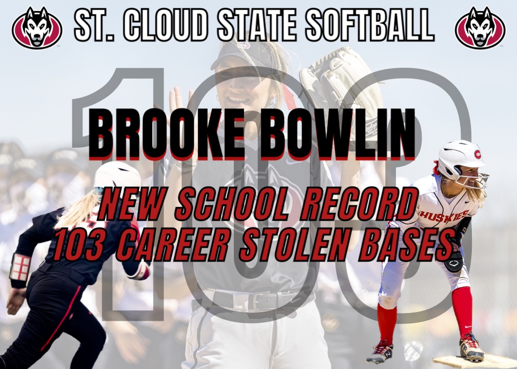 SCSUHUSKIES_SB's tweet photo. Congratulations to @brookebowlin23 for setting a new St. Cloud State record of 103 Career Stolen Bases! 

Congratulations to @KeatingMaya on her 250 career hit! 

Way to go Huskies! 🐾💪👏👏👏

#Team52 
#RecordBreakers https://t.co/yfLsZQAVGg