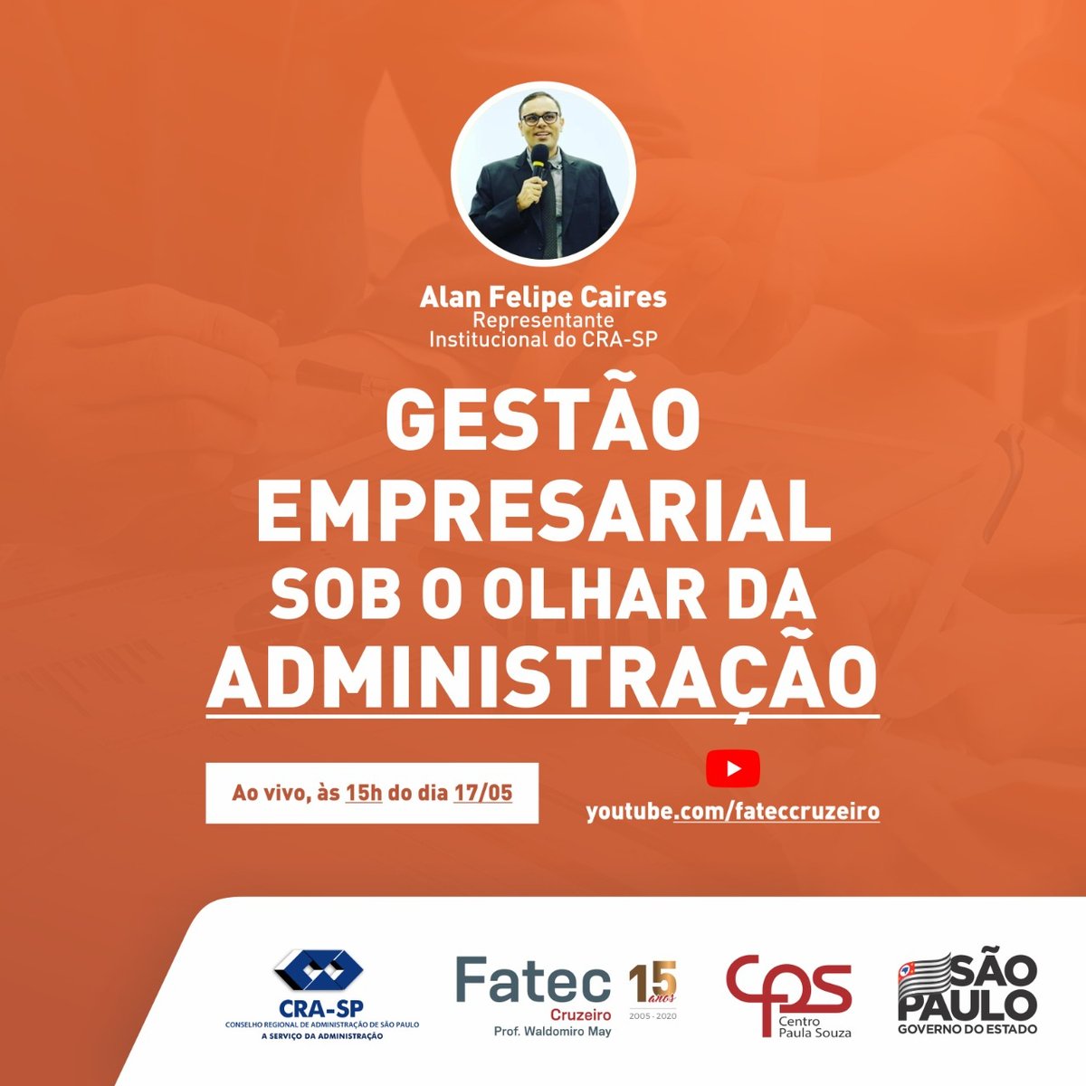 fateccruzeiro's tweet photo. 📝 ATENÇÃO alunos do CST em GESTÃO EMPRESARIAL modalidade Presencial e toda comunidade externa interessada: Que tal conhecer mais sobre o Gestor de Empresas?

➡ Live ao vivo em https://t.co/RPZL3pwuJ2 e inscrição prévia para emissão de certificado no link https://t.co/gdnKIwJrKX https://t.co/NRNT72gFdY