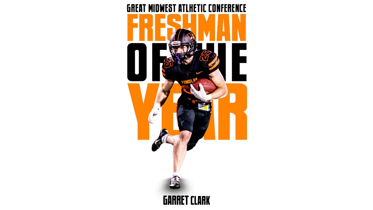 FindlayOilers's tweet image. Co-Freshman of the Year ‼️

Garret Clark takes home the top freshman honor and becomes the first player at Findlay since Monterae Williams (Running Back | 2009) to earn conference Freshman of the Year.